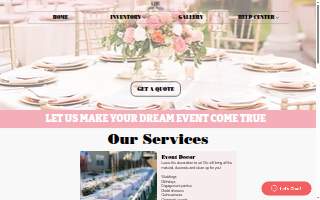 LightHall Rentals website