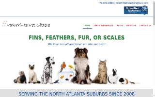 PawPrints Pet Sitters of Norcross website