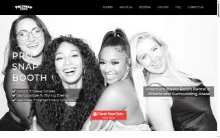 ProSnap Booth website