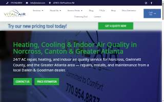 Vital Air Services website