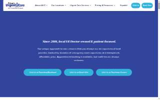 Atlanta Urgent Care at Druid HIlls website