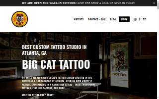 Big Cat Tattoo website