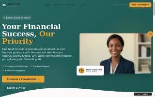 Blue Goat Consulting website