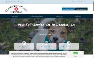 Clairmont Animal Hospital of North Druid Hills website