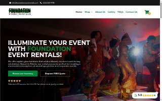 Foundation Event Rentals website