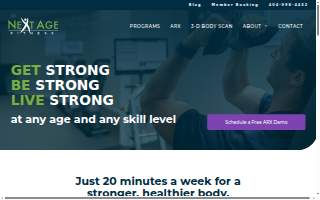 Next Age Fitness website