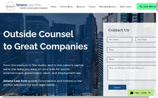 Solano Immigration Law Firm website