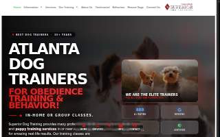 Superior Dog Training, Atlanta Ne. website