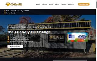 Costa Oil - 10 Minute Oil Change - Peachtree City website