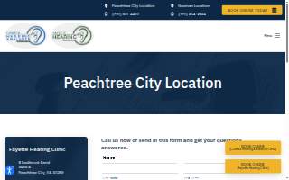 Coweta Hearing & Balance Clinic of Peachtree City website