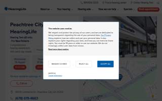 HearingLife of Peachtree City GA website