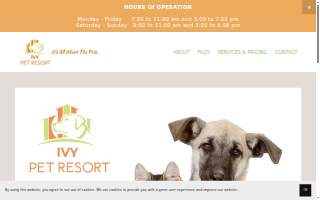 Ivy Pet Resort website