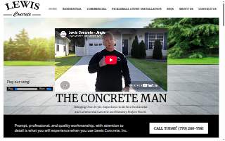 Lewis Concrete, Inc. website