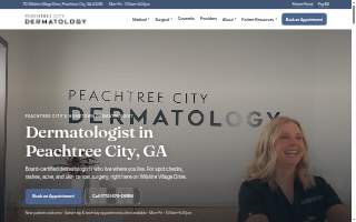 Peachtree City Dermatology website