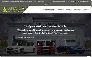 Atlanta Best Used Cars website