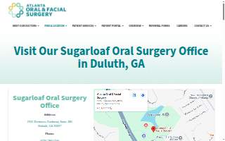 Atlanta Oral & Facial Surgery of Peachtree Corners website