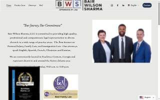 Bair Wilson Sharma, LLC website