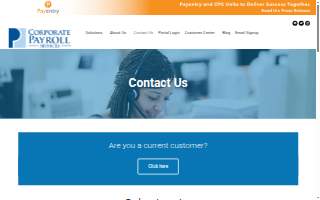 Corporate Payroll Services website