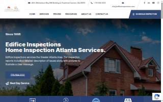 Edifice Inspections website