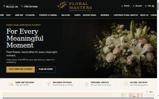 Floral Masters website