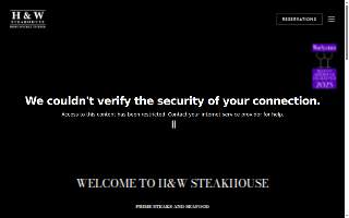 H&W Steakhouse website