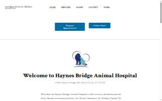 Haynes Bridge Animal Hospital website