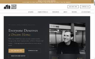 Justin Landis Group Real Estate website
