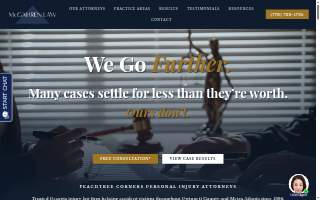 McGahren Law - Injury Trial Lawyers website