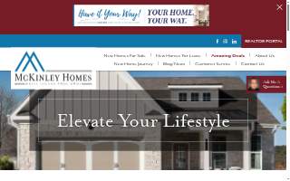 McKinley Homes website
