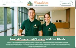 Peachtree Prime Cleaning website