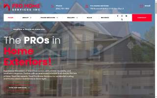 Pro Home Services website