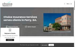 Choice Insurance Services website