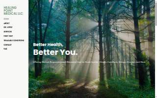 Healing Point Medical website
