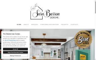 Sara Barron Designs website