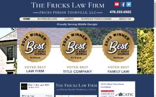 The Fricks Law Firm website