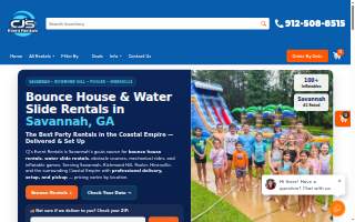 CJ's Event Rentals website