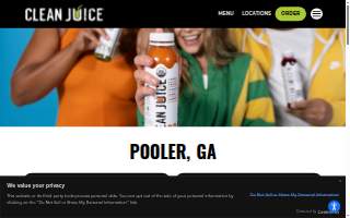 Clean Juice of Pooler website