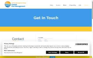 Coastal Pool Management website