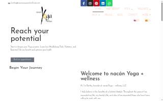 nacánYoga + wellness, LLC. website
