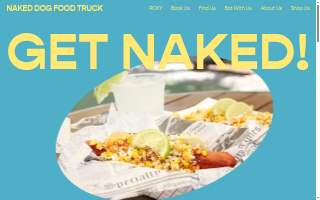The Naked Dog Food Truck website