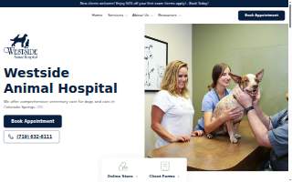Westside Animal Hospital website