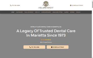 Atlanta West Dentistry website