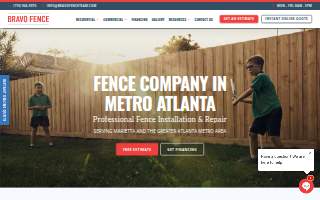 Bravo Fence Company website
