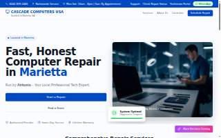 Cascade Computers USA - Computer Repair & Data Recovery website