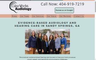 ClearWorks Audiology website