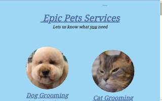 Epic Pets Salon website