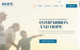 Hope Immigration, LLC of Powder Springs website