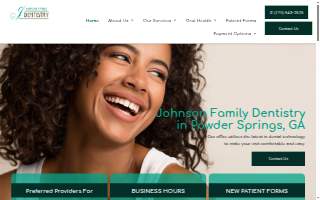 Johnson Family Dentistry website