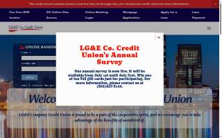 LGE Community Credit Union website