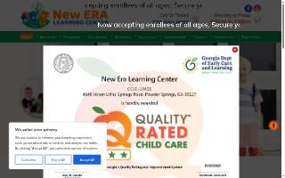 New Era Learning Center website